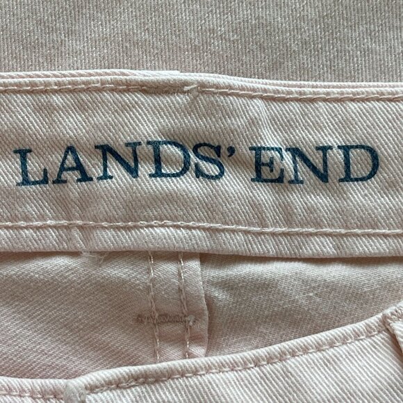 Lands' End Pale Pink Mid Rise Cropped Jean Size 12 - Picture 4 of 10